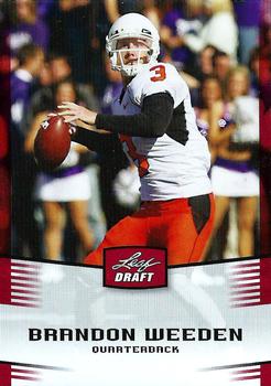 2012 Leaf Draft #6 Brandon Weeden Front