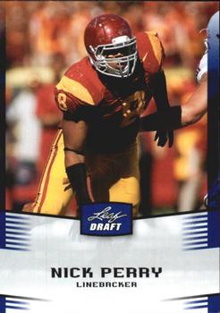 2012 Leaf Draft - Blue #38 Nick Perry Front