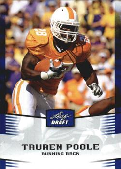 2012 Leaf Draft - Blue #47 Tauren Poole Front