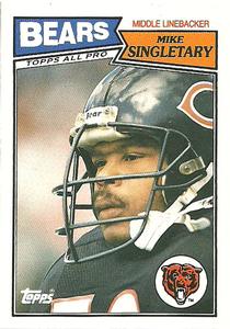 1987 Topps American/UK #15 Mike Singletary Front