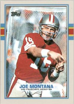 1989 Topps American/UK #20 Joe Montana Front