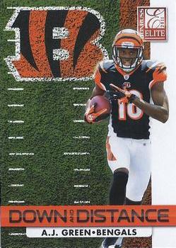 2011 Donruss Elite - Down and Distance Black Friday #53 A.J. Green Front