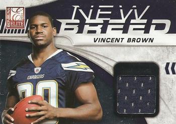 2011 Donruss Elite - New Breed Jersey #34 Vincent Brown Front