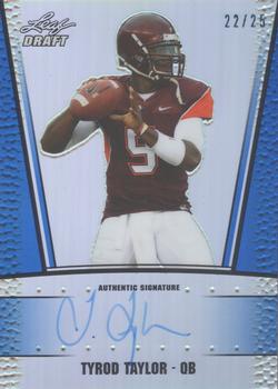 2011 Leaf Metal Draft - Prismatic Blue #RC-TT2 Tyrod Taylor Front