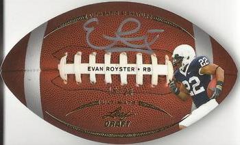 2011 Leaf Ultimate Draft - Football Die Cuts Gold #FB-ER1 Evan Royster Front