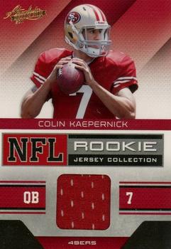 2011 Panini Absolute Memorabilia - Rookie Jersey Collection #10 Colin Kaepernick Front