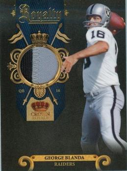 2011 Panini Crown Royale - Royalty Materials Prime #10 George Blanda Front