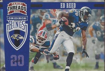 2011 Panini Threads - Gridiron Kings #36 Ed Reed Front