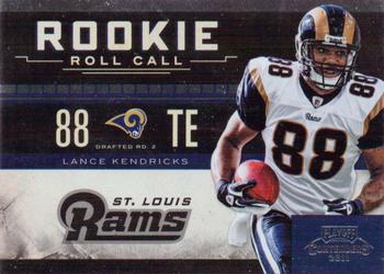 2011 Playoff Contenders - Rookie Roll Call #22 Lance Kendricks Front