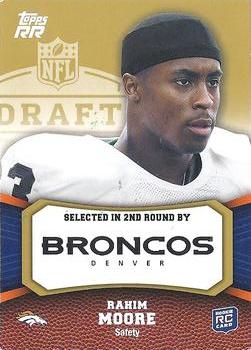 2011 Topps Rising Rookies - Gold #166 Rahim Moore Front