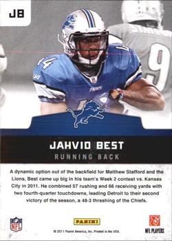 2011 Panini Black Friday #JB Jahvid Best  Back