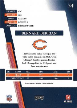 2007 Playoff Absolute Memorabilia #24 Bernard Berrian Back