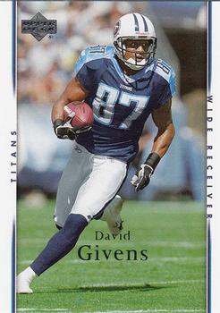 2007 Upper Deck #190 David Givens Front