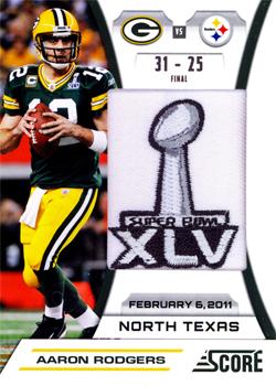 2011 Score - Green Bay Packers Super Bowl XLV #SB AR Aaron Rodgers Front