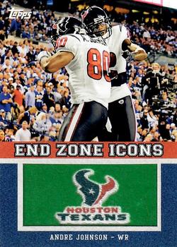 2011 Topps - End Zone Icons Patches #EZI-25 Andre Johnson Front
