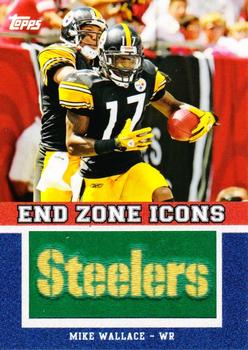 2011 Topps - End Zone Icons Patches #EZI-63 Mike Wallace Front