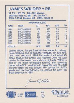 1988 Kenner Starting Lineup Cards #3599123020 James Wilder Back