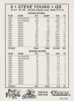 1998 Kenner Starting Lineup Cards #552108 Steve Young Back