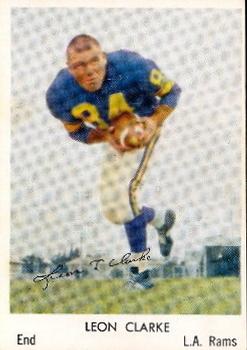 1959 Bell Brand Los Angeles Rams #33 Leon Clarke Front