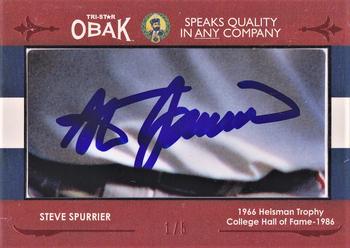 2011 TriStar Obak - Cut Signatures Red #NNO Steve Spurrier Front