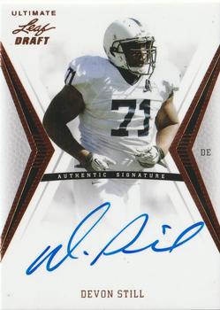 2012 Leaf Ultimate Draft #DS1 Devon Still Front