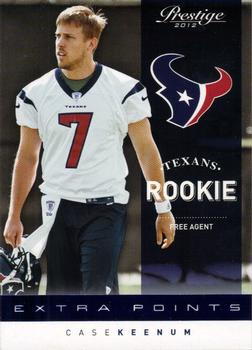 2012 Panini Prestige - Extra Points Blue #241 Case Keenum Front