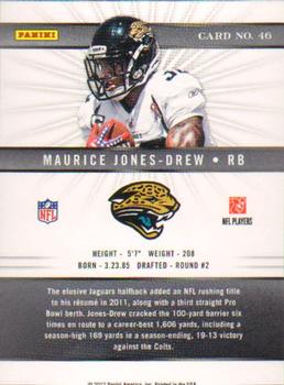 2012 Panini Elite #46 Maurice Jones-Drew Back