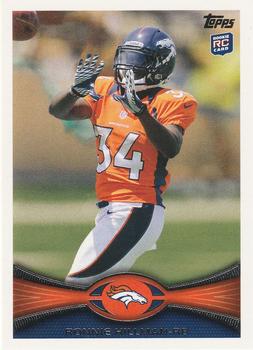 2012 Topps #283 Ronnie Hillman Front