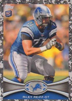 2012 Topps - Camo #345 Riley Reiff Front