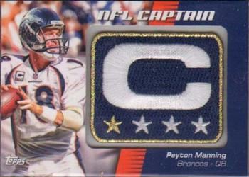 2012 Topps - NFL Captains Patches #NCP-PM Peyton Manning Front