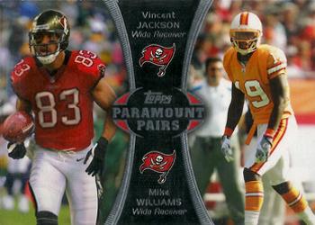 2012 Topps - Paramount Pairs #PA-JW Vincent Jackson / Mike Williams Front