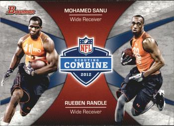 2012 Bowman - Combine Competition #CC-SR Mohamed Sanu / Rueben Randle Front