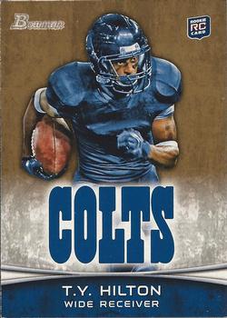 2012 Bowman - Gold #172 T.Y. Hilton Front