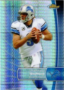 2012 Finest - Prism Refractors #90 Matthew Stafford Front