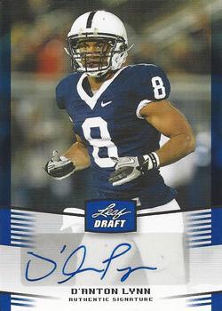 2012 Leaf Draft - Autographs Blue #DAL D'Anton Lynn Front