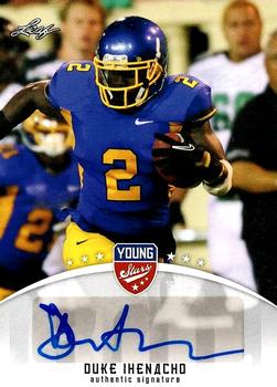 2012 Leaf Draft - Autographs Blue #DI1 Duke Ihenacho Front
