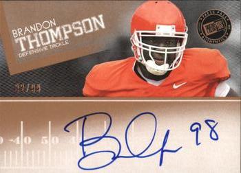 2012 Press Pass - Autographs Bronze #PPS-BT Brandon Thompson Front