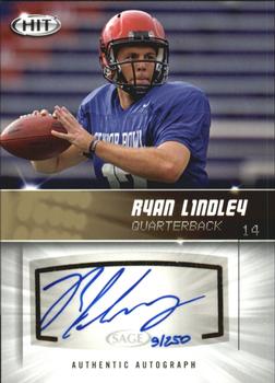 2012 SAGE HIT - Autographs Gold #A14 Ryan Lindley Front