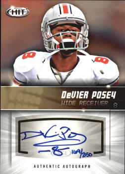 2012 SAGE HIT - Autographs Gold #A88 DeVier Posey Front