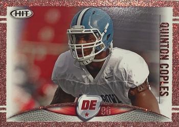 2012 SAGE HIT - Red Glitter #43 Quinton Coples Front