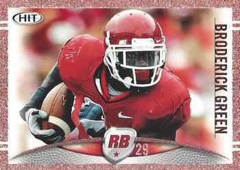 2012 SAGE HIT - Red Glitter #92 Broderick Green Front