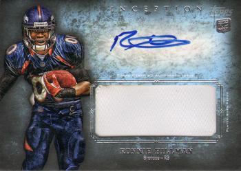 2012 Topps Inception - Rookie Jumbo Patch Autographs #AJP-RH Ronnie Hillman Front