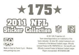 2011 Panini NFL Sticker Collection #175 Champ Bailey Back