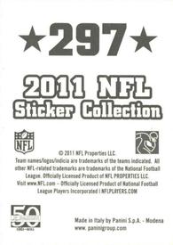 2011 Panini Stickers #297 Devin Hester Back