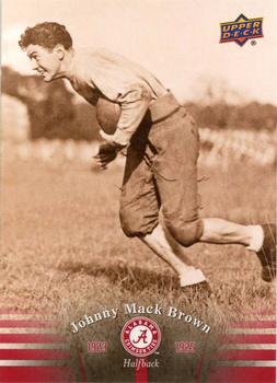 2012 Upper Deck University of Alabama #1 Johnny Mack Brown Front