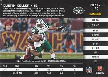 2012 Panini Gridiron #132 Dustin Keller Back