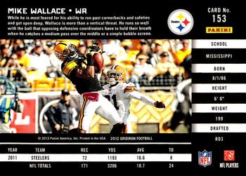 2012 Panini Gridiron #153 Mike Wallace Back