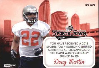 2012 Press Pass Sports Town #ST DM Doug Martin Back