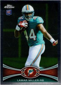 2012 Topps Chrome #38 Lamar Miller Front