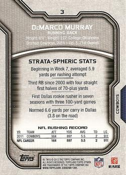 2012 Topps Strata (Hobby) #3 DeMarco Murray Back